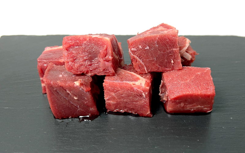Rindermuskelfleisch durchwachsen stückig 1kg