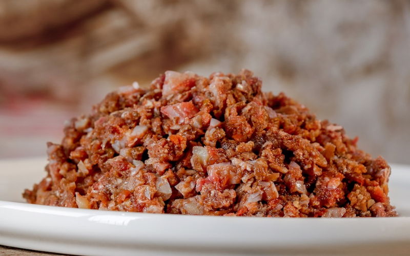 Lamm Komplett Menü gewolft mit Gemüse 1kg -Barfgold